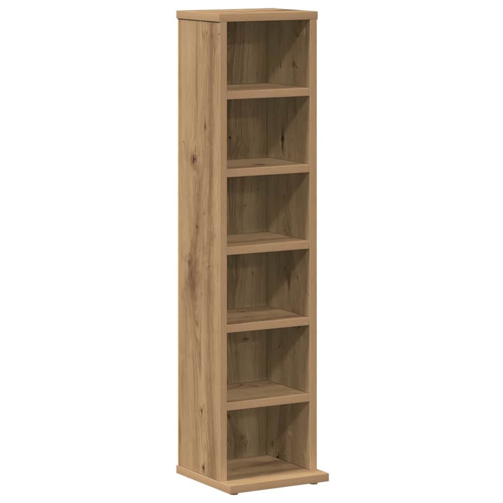 CD Cabinet Artisan Oak 21x20x88 cm Engineered Wood